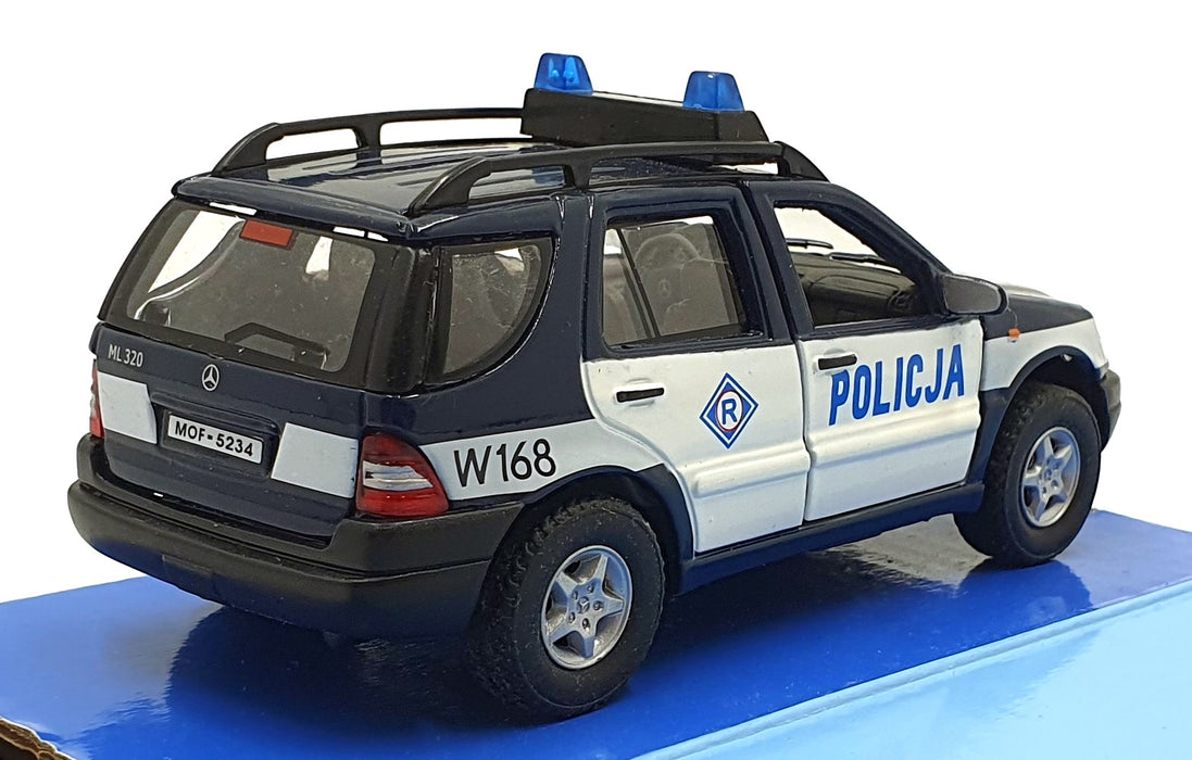 Cararama 1/43 Scale 210226D - Mercedes-Benz ML 320 Policja Police Car - Blue