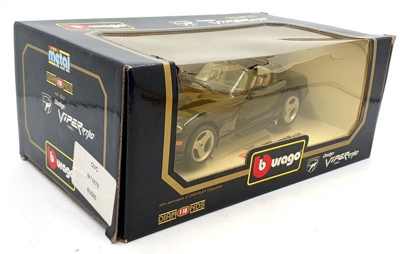 Burago 1/18 Scale Diecast 3065 - Dodge Viper TR/10 1992 - Black
