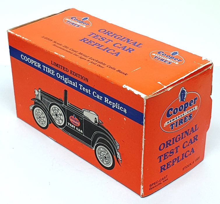 Spec-Cast 1/25 Scale 1509 - Ford Model A Coin Bank Cooper Tires - Black