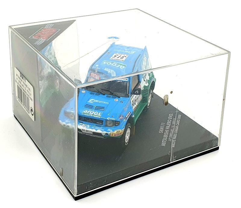 Skid 1/43 Scale Diecast SKM111 - Mitsubishi Pajero Evo JP.Sibellas 2000 #315