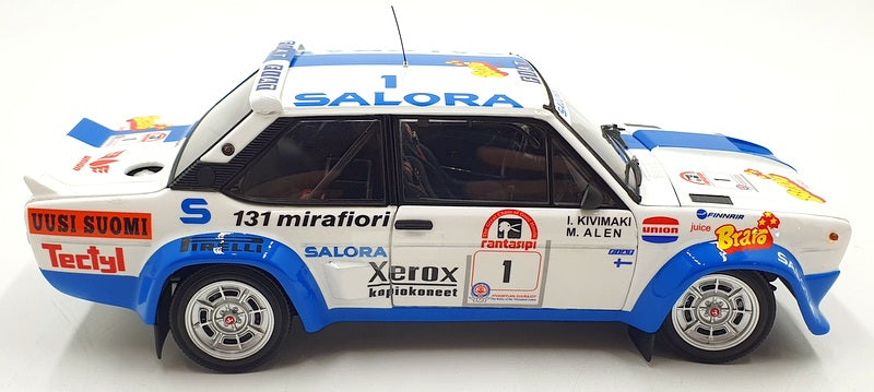 Kyosho 1/18 Scale Diecast 08376H - 1980 Fiat 131 Abarth #1 1000 Lakes