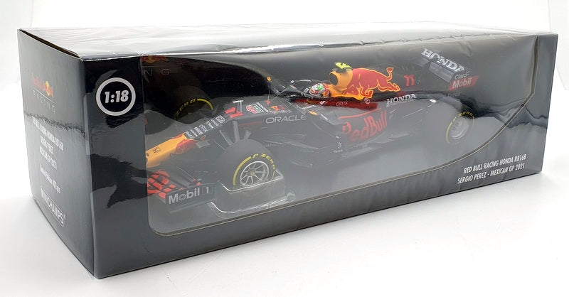 Minichamps 1/18 Scale 110 211911 Red Bull RB16B F1 Mexican GP 2021 Perez #11