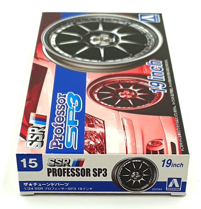 Aoshima 1/24 Scale 20294 - SSR Professor SP3 19' Wheels & Tyres Set #15