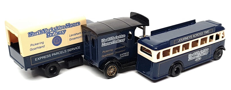 Lledo Diecast L3P01 - North Yorkshire Moors Railway 3 Piece Set