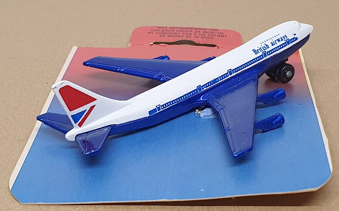 Matchbox Sky-Busters SB-10 - Boeing 747 Aircraft British Airways - Blue/White