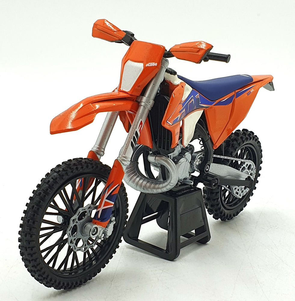 NewRay 1/12 Scale 58373 - KTM 300 EXC-TPI Motorbike - Orange/Blue