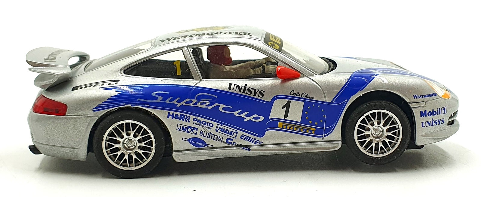Ninco 1/32 Scale Slot Car 50187 - Porsche GT3 #1 Supercup (Plata)