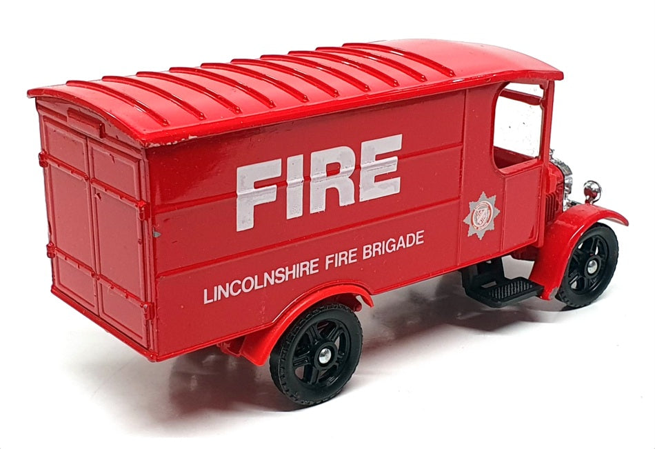 Corgi 13cm Long Diecast C855 - 1929 Thornycroft Van Lincolnshire Fire - Red
