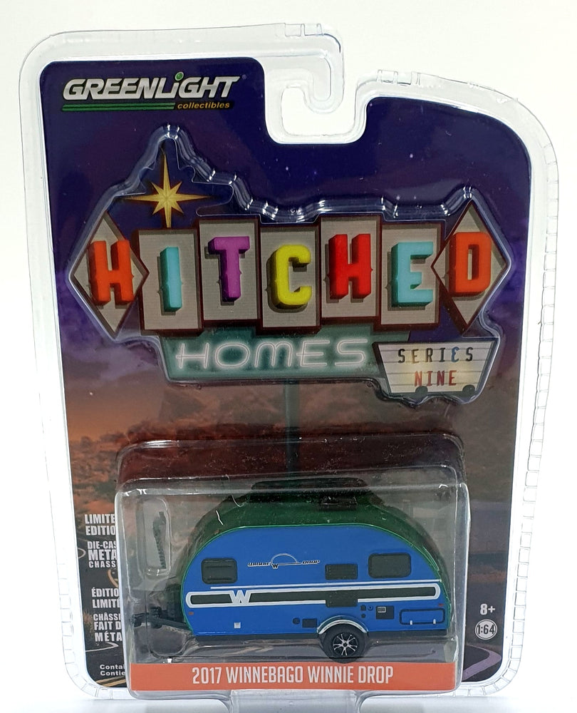 Greenlight 1/64 Scale 34090-D - 2017 Winnebago Winnie Drop - Blue