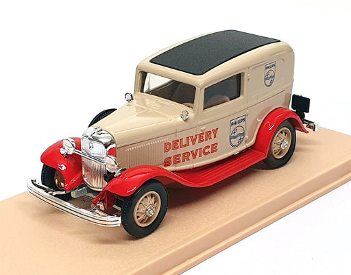 Eligor 1/43 Scale 1217 - 1932 Ford V8 Delivery Van Philips - Beige/Red