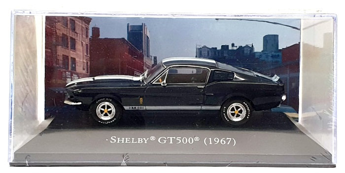 Altaya 1/43 Scale Diecast 28525C - 1967 Shelby GT500 - Dk. Blue/White