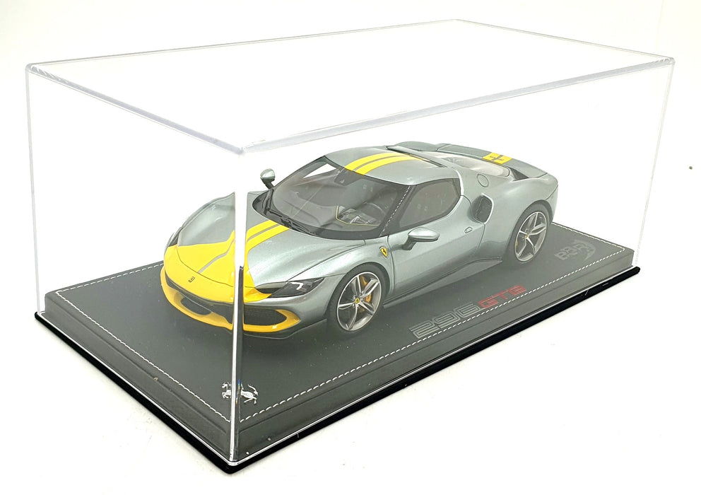 BBR 1/18 Scale P18211A - Ferrari 296 Assetto Fiorano - Grigio Coburn