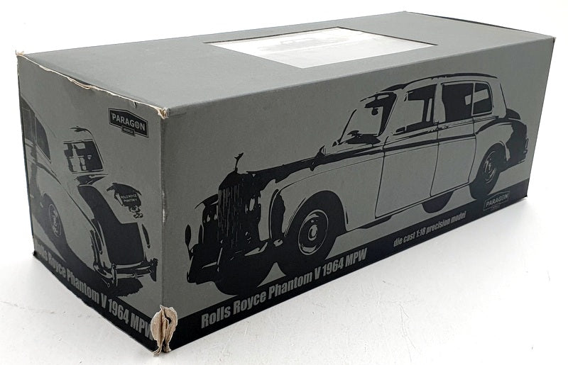 Paragon 1/18 Scale Diecast PA-98214R - Rolls Royce Phantom V - Gunmetal - RHD