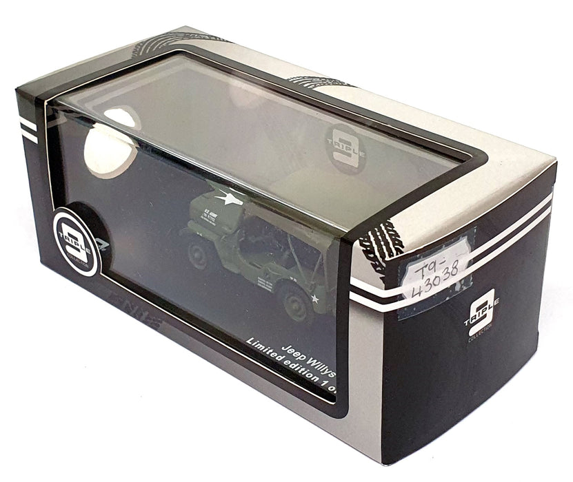 Triple9 1/43 Scale T9-43038 - 1953 Willys Jeep CJ3B US Army - Green