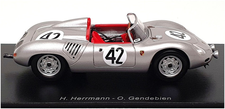 Spark 1/43 Scale 43SE60 - Porsche RS60 #42 Winner Sebring 12H 1960 - Silver