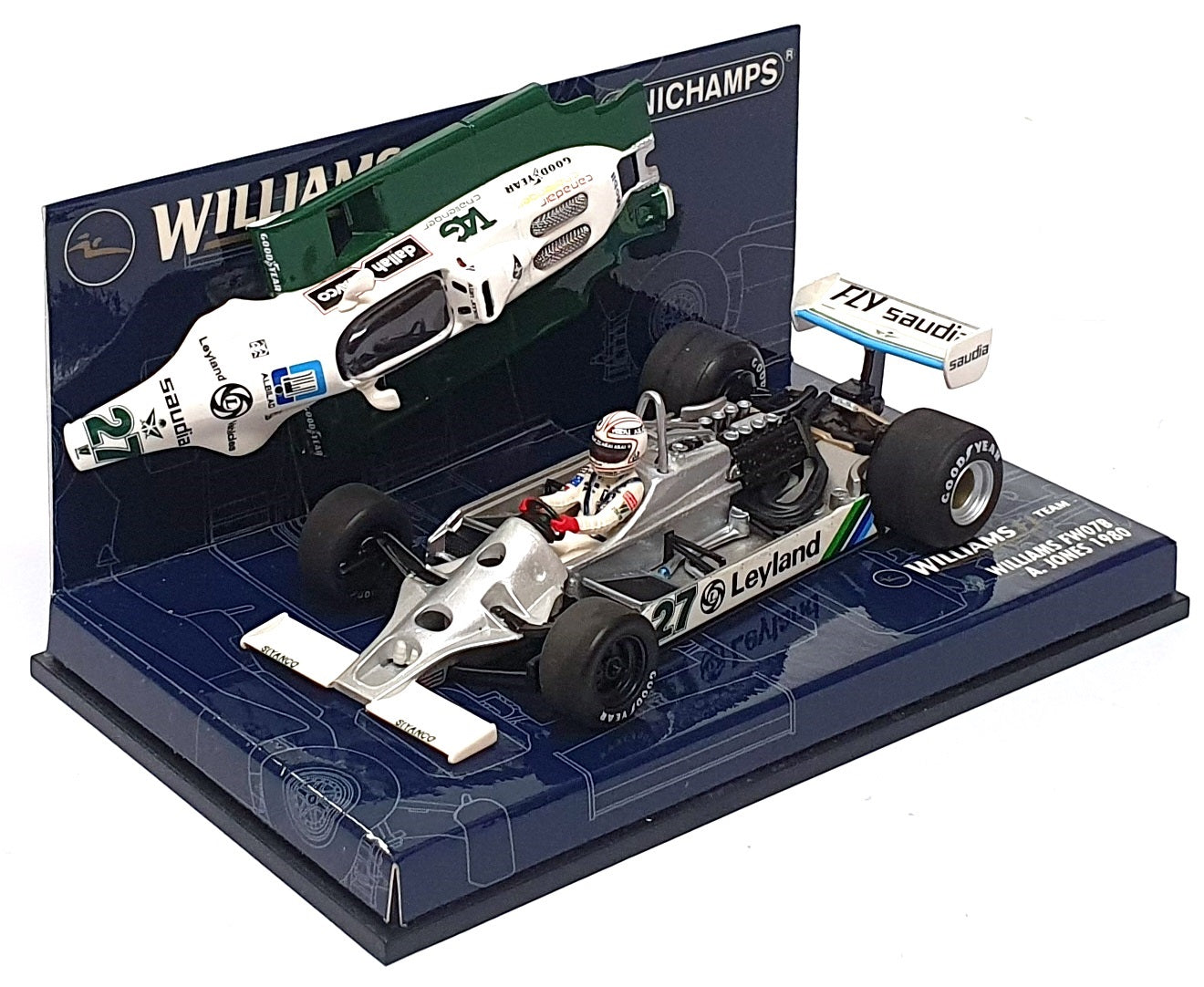 Minichamps 1/43 Scale 430 800027 - F1 Williams FW07B A. Jones 1980