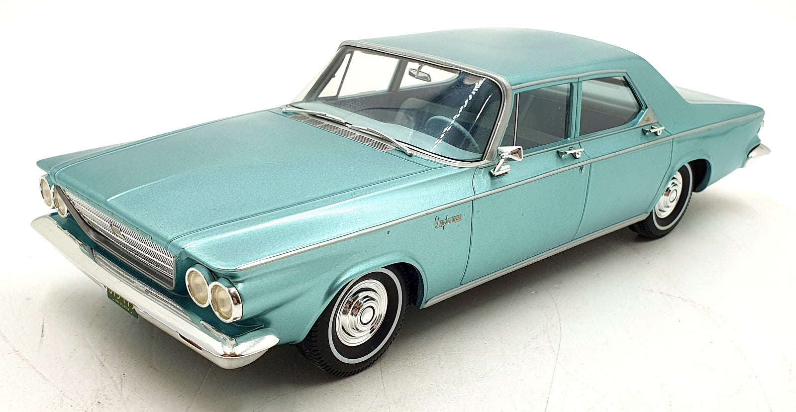 BOS Models 1/18 Scale BOS315 - 1963 Chrysler Newport 4 Door Sedan - Met Blue