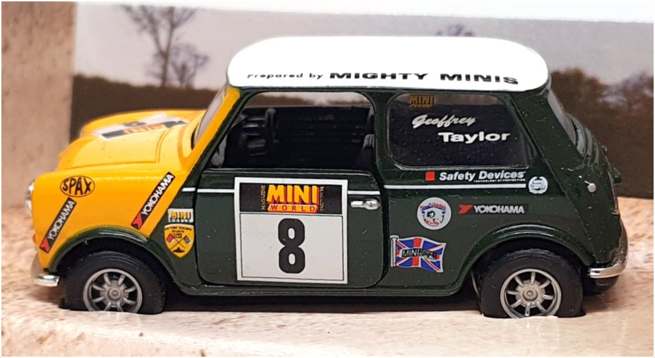 Corgi 1/36 Scale 04423 - Mighty Minis Racing #8 G. Taylor - Yellow/Green/White