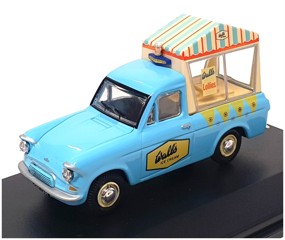 Oxford Diecast 1/43 Scale ANG018 - Ford Anglia Van Walls Ice Cream - Lt Blue