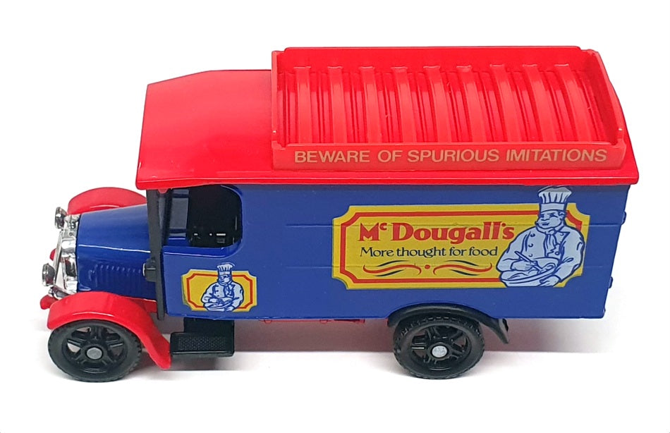 Corgi Appx 13cm Long Q859/13 - McDougalls Thornycroft Van - Blue/Red