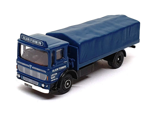EFE 1/76 Scale 37601 - AEC Ergo 2 Axle Flatbed Truck Alan Firmin - Blue
