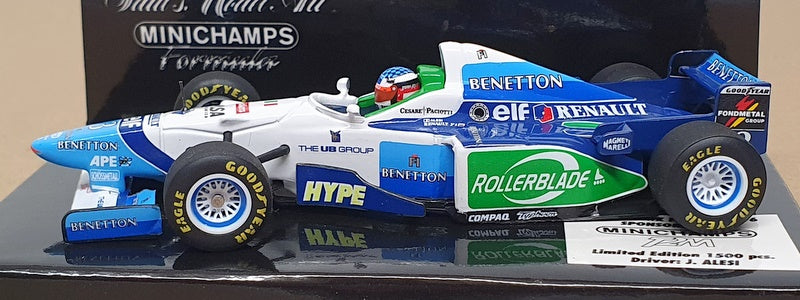 Minichamps 1/43 Scale 430 960033 - F1 Benetton Renault B196 France GP J. Alesi