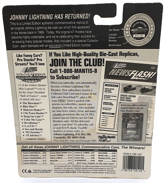 Johnny Lightning 1/64 Scale 100-122 The Challengers Custom Thunderbird D. Green