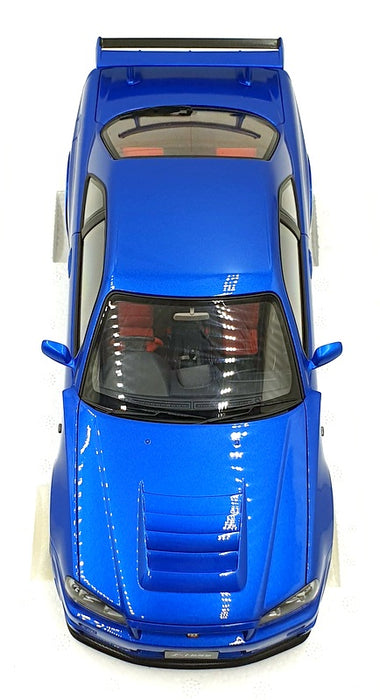 Autoart 1/18 Scale 77462 - Nissan Skyline Nismo R34 GT-R Z-Tune - Bayside Blue