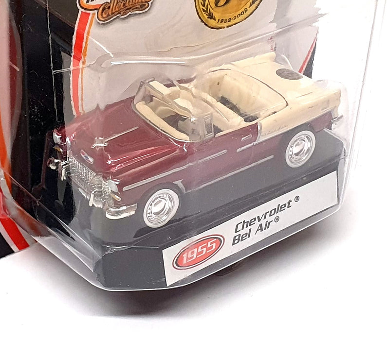 Matchbox 50 1952-2002 1/64 Scale 96979 - 1955 Chevrolet Bel Air - Dk. Red