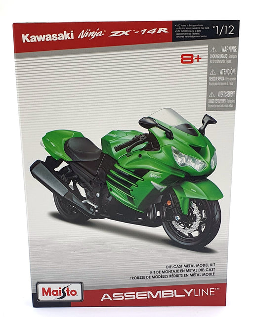 Maisto 1/12 Scale Diecast Kit 39197 - Kawasaki Ninja ZX - 14R Motorbike - Green