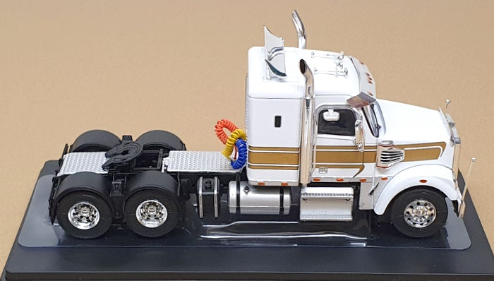 Ixo 1/43 Scale Diecast TR210.22 - 2012 Freightliner Coronado Truck - White/Gold