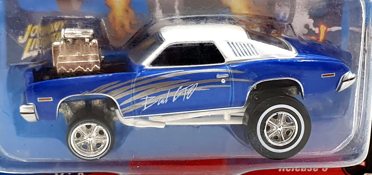 Johnny Lighting 1/64 Scale JLSF014 - 1973 Pontiac GTO - Blue/White