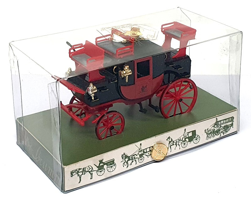 Brumm Historical 1/43 Scale No. 24 - 1827 Mail Coach - Red/Black