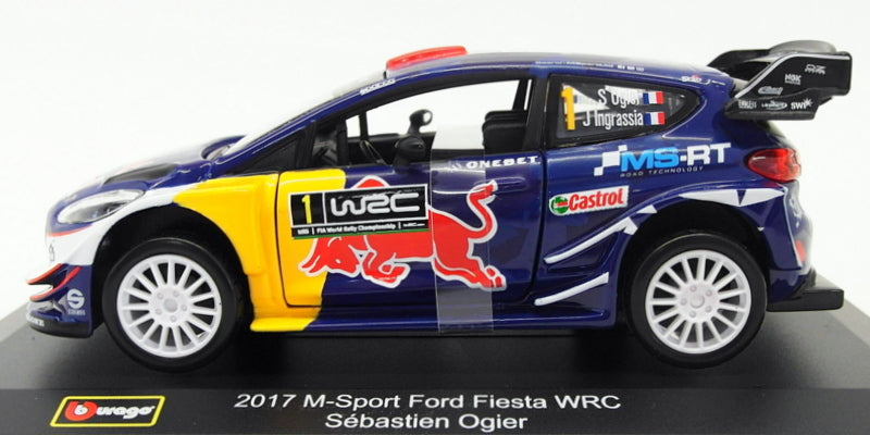Burago 1/32 Scale 18-41051 - 2017 M-Sport Ford Fiesta WRC S.Ogier