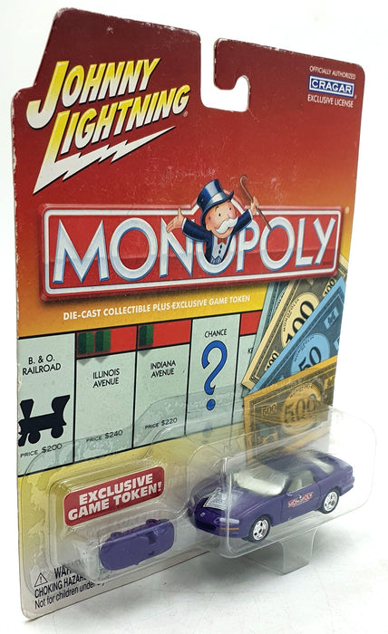 Johnny Lightning 1/64 Scale 994-01 - Purple Monopoly Car with exclusive token