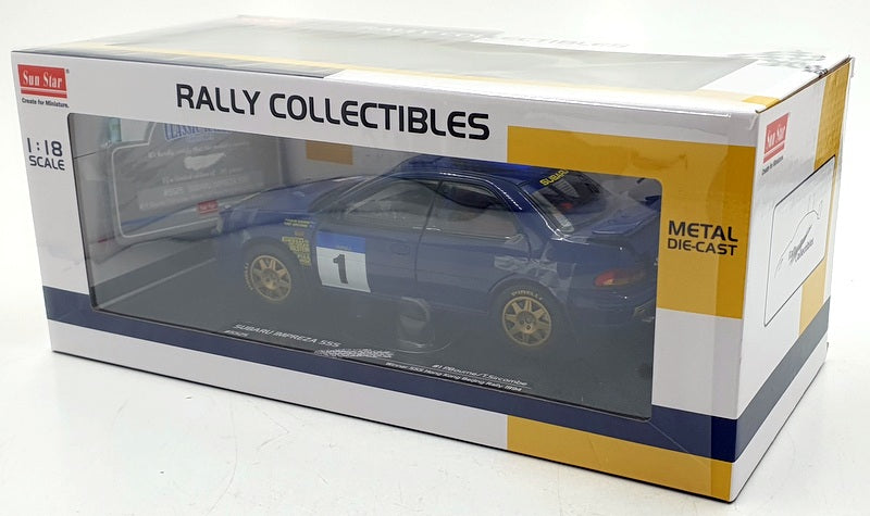 Sun Star 1/18 Scale Diecast 5525 Subaru Impreza 555 #1 Bourne Hong Kong 1994