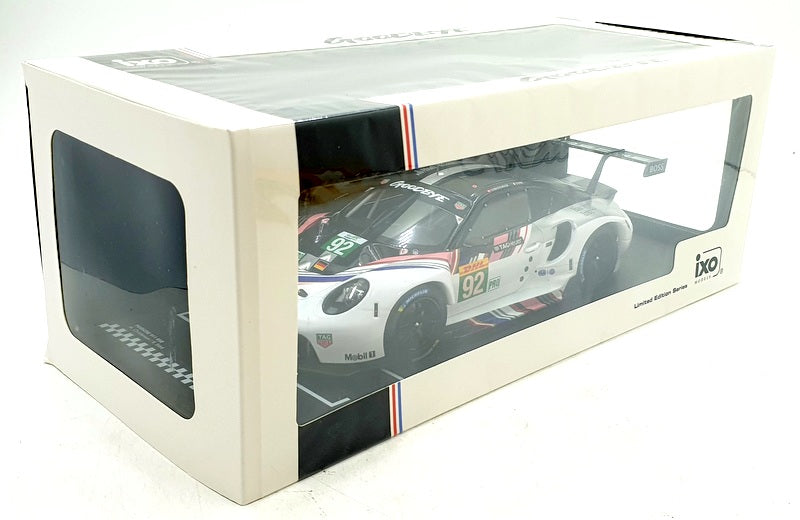 IXO 1/18 Scale Diecast LEGT18-23030 - Porsche 911 RSR #92 WEC Bahrain 2022