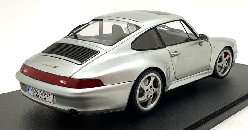 Solido 1/18 Scale Diecast S1810103 - 1996 Porsche 911 (993) 4S Met. Polar Silver