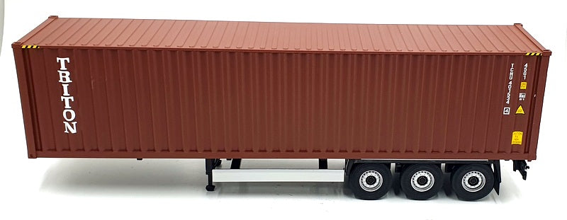 Solido 1/24 Scale S2400501 - 2021 Remorque Porte Container - Red