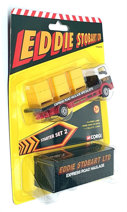 Corgi TY88402 - Flatbed Lorry Spare Snap On Back & 3 Pallet Loads - Stobart