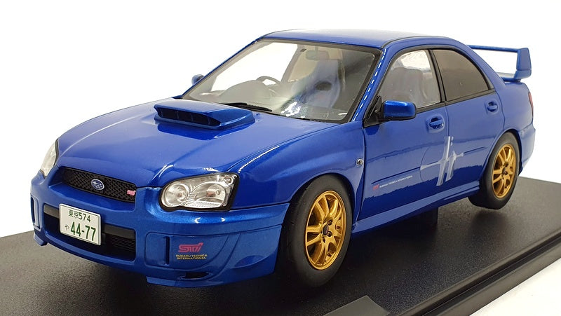 Solido 1/18 Scale S1812301 - 2003 Subaru Impreza WRX STI - Sonic Blue