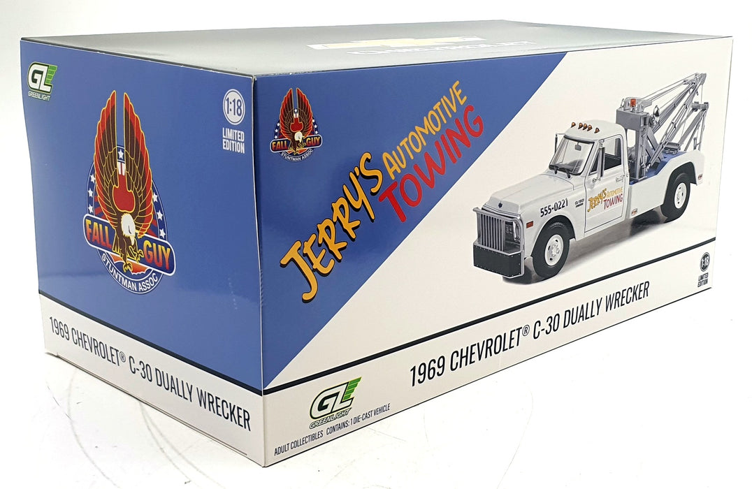 Greenlight 1/18 Scale 13683 - 1969 Chevrolet C-30 Dually Wrecker Tow Truck