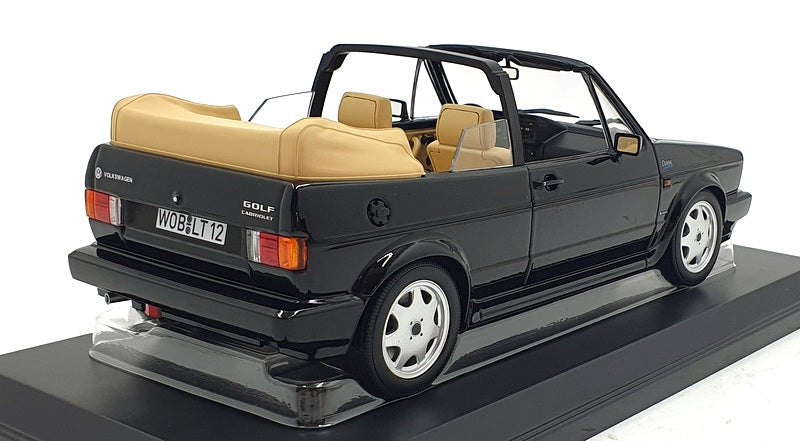 Norev 1/18 Scale Diecast 188568 - 1992 Volkswagen Golf Cabriolet - Black