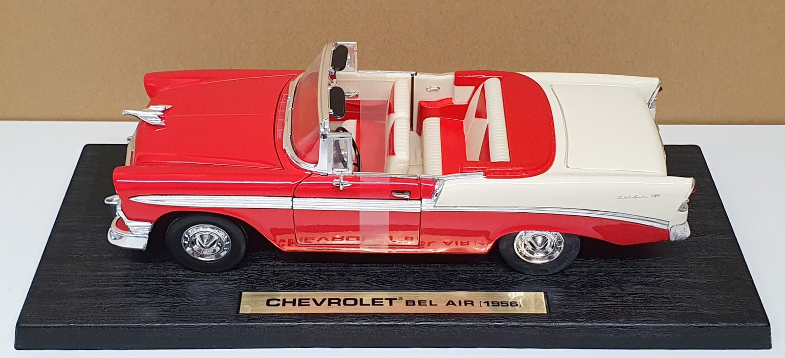 Timeless Classics 1/18 Scale 92108 - 1956 Chevrolet Bel Air - Red/White
