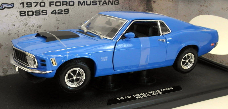 Motor Max 1/18 Scale 73154 - 1970 Ford Mustang Boss 429 - Blue
