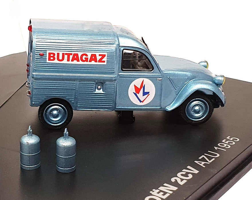 Norev 1/43 Scale 156010 - 1955 Citroen 2CV AZU Butagaz - Met. Lt. Blue