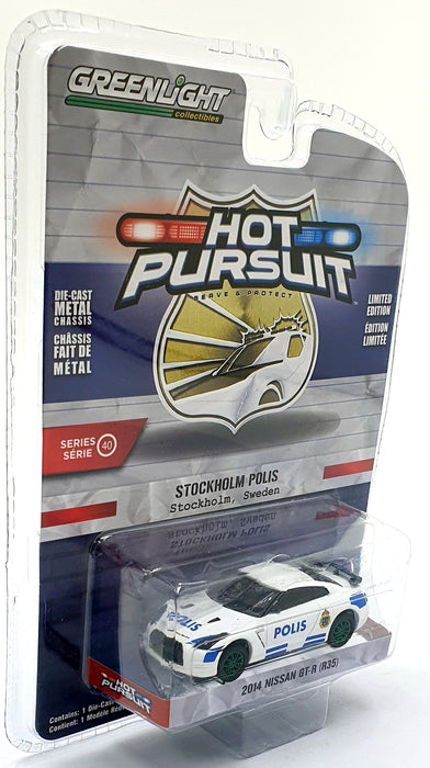 Greenlight 1/64 Scale 42980-D 2014 Nissan GT-R (R35) Police Car