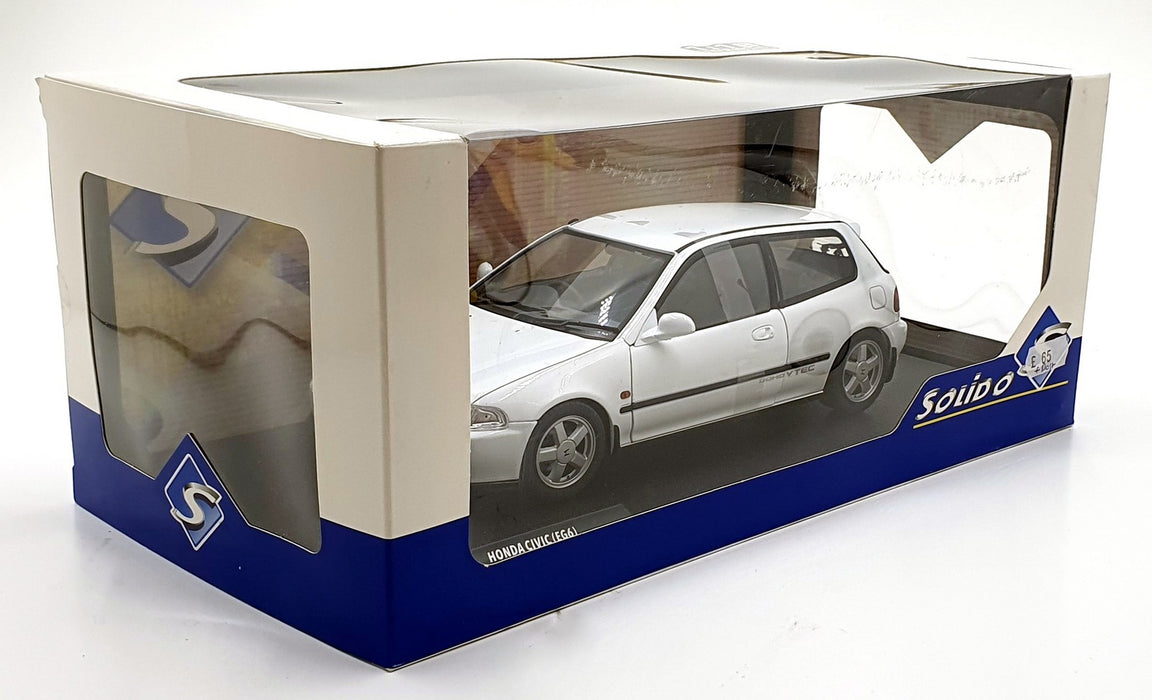 Solido 1/18 Scale Diecast S1810401 - 1991 Honda Civic (EG6) - Frost White