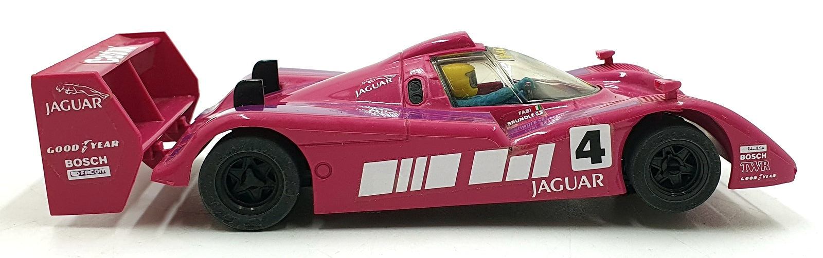 Matchbox SCX 1/32 Scale Slot Car 93140.20 - Jaguar "XJR-14" SRS #4 - Pink/Purple