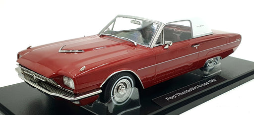 KK Scale 1/18 Scale KKDC181381 - 1966 Ford Thunderbird Coupe - Red/White